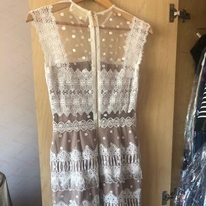 White dress lace design